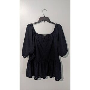 Lane Bryant Navy Blue top size 22